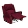 In House Velvet Rocking Recliner Chair - Burgundy - NZ120