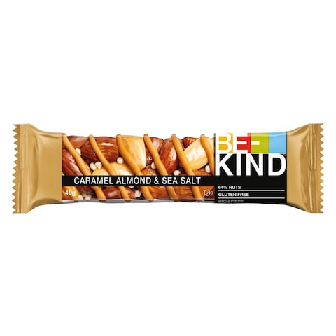 Be Kind Caramel Almond And Sea Salt Snack Bar 40g