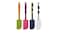 Rubber spatula, green/pink/blue/white
