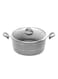 Royalford Casserole With Lid Grey/Clear 30centimeter