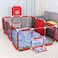 Children's Play Fence Portable Child Playpen Rectangle Toddlers Play Yard With Door Activity Center Child Play Game Fence Anti-Fall Play Pen,Safe And Secure and 30 balls