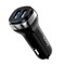 Hoco Z40 Superior Dual Port Car Charger with Lightning Cable - Black