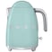 Smeg 50's Retro Style Electric Kettle KLF03PGUK, 3000 W, 1.7L, Pastel Green, Stainless Steel, Glossy Finish