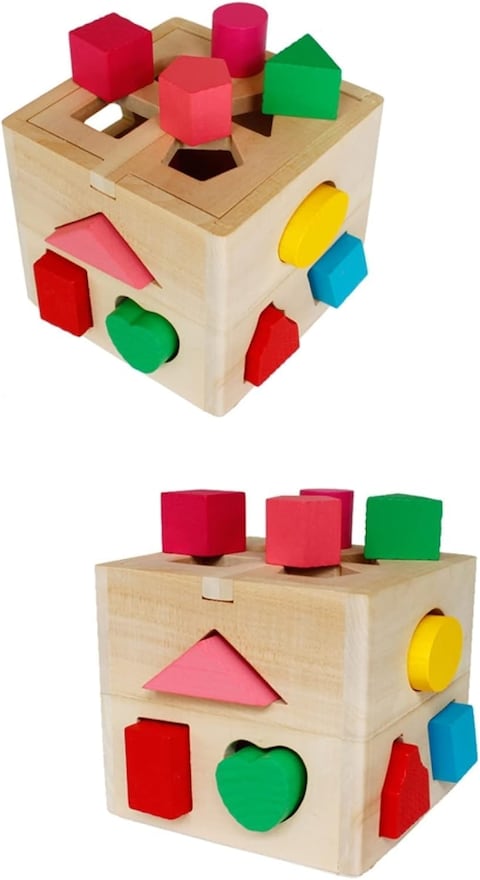 Wooden Geometry Toy, Children&#39;s Sorting Cube, Educational Toy, Sorting Toy