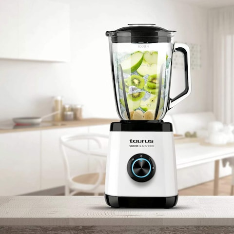 Taurus Succo Glass Blender - 1000 Watt - White