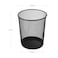 Aibecy-Round Metal Mesh Waste Paper Basket Office Dustbin Trash Can Wastebasket Recycling Bin