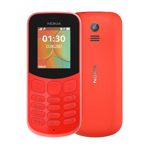 NOKIA 130 - 1.8-inch 8MB Dual SIM 2G Mobile Phone &ndash; Red