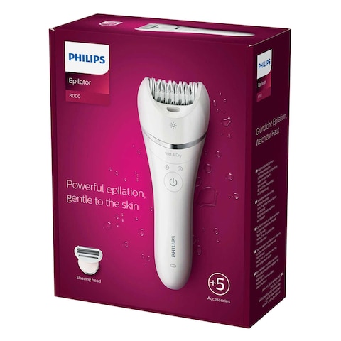 Philips Epilator Series 8000 Wet And Dry Epilator BRE710 Multicolour