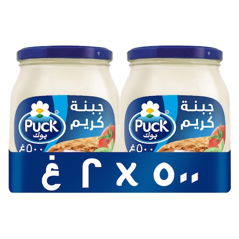 Buy Puck Cream Analogue Cheese Spread 500g  2 Pieces in Saudi Arabia