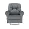 American Polo Velvet Classic Recliner Chair - Grey - American Polo