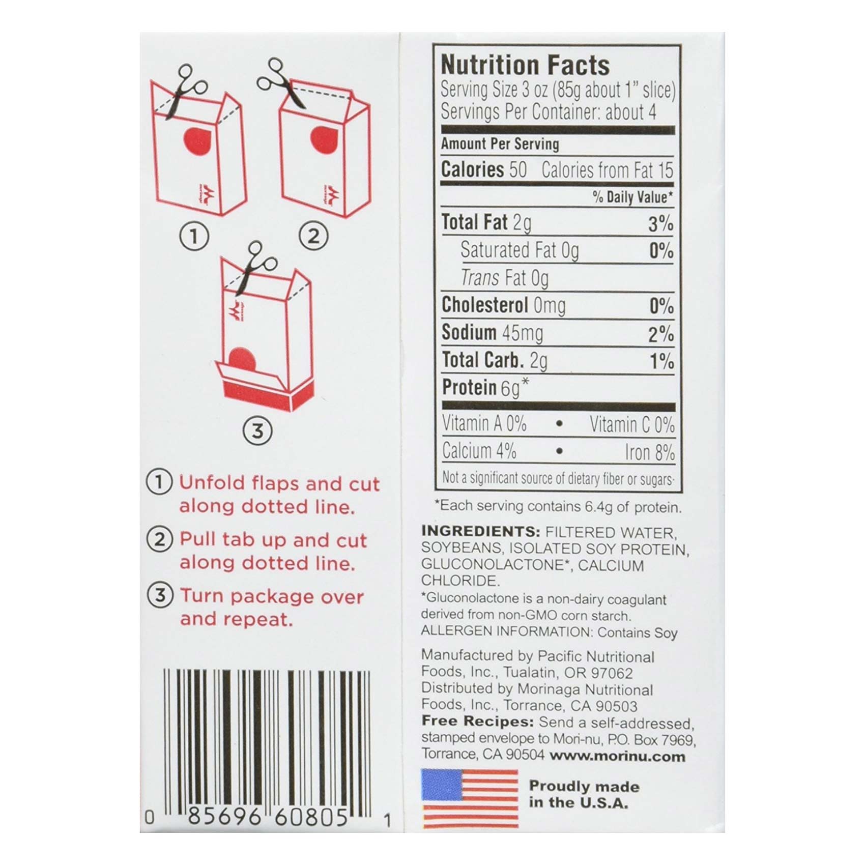 Mori Nu Tofu Silken Extra Firm 349 Gram product thumbnail 2