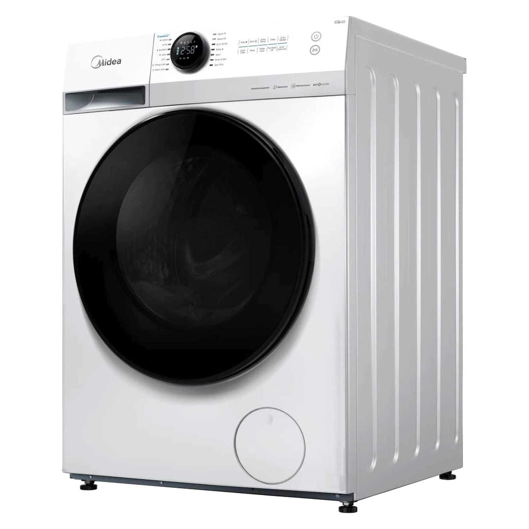 Midea Lunar Series Front Loading Washing Machine 10kg MF200W100WBWGCC White