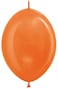Sempertex 25 pcs, 12" (LOL)-Link O Loon Balloons, Metallic Orange, Latex Balloons