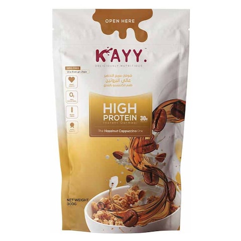 Kayy High Protein Oat With Hazelnut Cappuccino - 300 gram