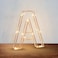 Golden Letter A Glowing with LED Lights 25cm