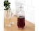 Carafe with stopper, clear glass/patterned0.9 l