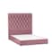 In House Madrid Velvet Bed Frame - Queen - 200x150 cm - Light Pink