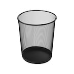 اشتري Aibecy-Round Metal Mesh Waste Paper Basket Office Dustbin Trash Can Wastebasket Recycling Bin في الامارات