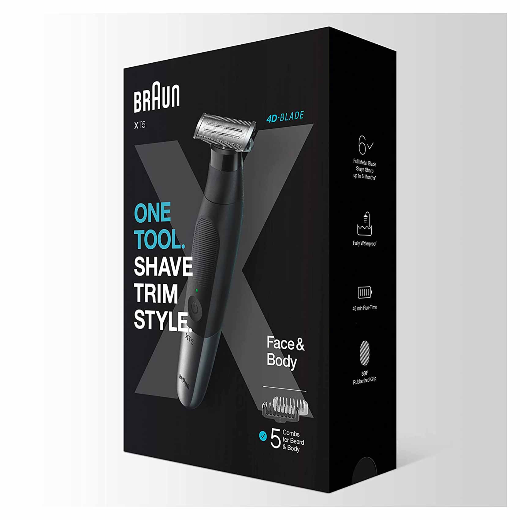 Thumbnail image for Braun Series X All-In-One Electric Razor And Beard Trimmer With 5 Attachments XT5100 Black