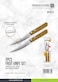 Royalford 2Pcs Fruit Knife Set, Stainless Steel Blade, Rf10771, Serrated Blades, Wooden Handle, Perfect For Slicing, Garnishing, Mincing, Peeling And Dicing