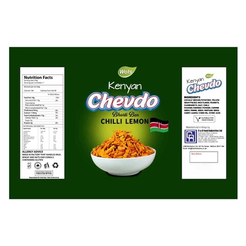 Cr Wots Chilli And Lemon Chevdo 500G