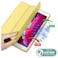 TRON Case Compatible For Apple iPad 9.7 Case 2018 iPad 6th Generation Cases/2017 iPad 5th Generation Case with Pencil Holder,Slim Soft Silicone Smart Trifold Stand Protective Cover, Yellow