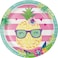 Creative Converting Pineapple N Friends Dinner Plates 8-Pieces- 8.7-Inch Diameter