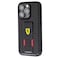 Ferrari Grip Stand PU Carbon Hard Cover iPhone 14 Pro