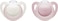 Nuk Newborn Orthodontic Pacifiers, Girl, 0-2 Months, 2-Pack