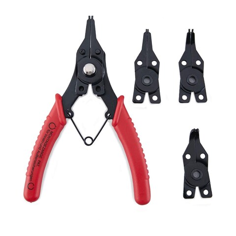 Suki - 4-Piece Circlip Pliers Set Red/Black