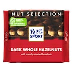 Buy Ritter Sport Dark Whole Hazelnuts Chocolate 100g in UAE