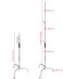 Coopic C40 4 Packs Stainless Steel Heavy Duty C-Stand 1.5 Meters To 3 Meters Adjustable Tripod With Turtle Base For Sturdy Photographic Studio Strobe Light Reflector Umbrella LED Light