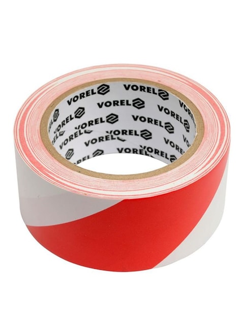 Vorel Self-Adhesive Tape White/Red