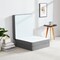 Comfy Portable White Knitted 180x90x10cm Medicated Folding Mattress with Black Border
