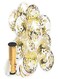 Party Time 20-Piece 12inch Confetti Party Balloon With Ribbon - Gold