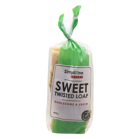 Simplifine Bakery Sweet Twisted Loaf Bread 400g