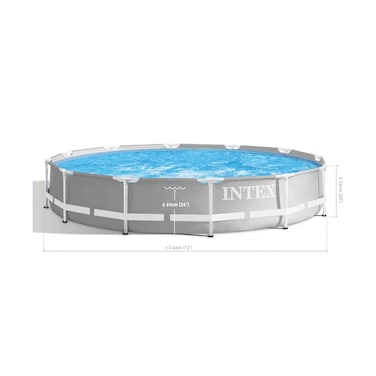 Intex Prism Frame Pool 366x76cm  Plus Extra Suppliers Delivery/Installation Charge Outside Doha