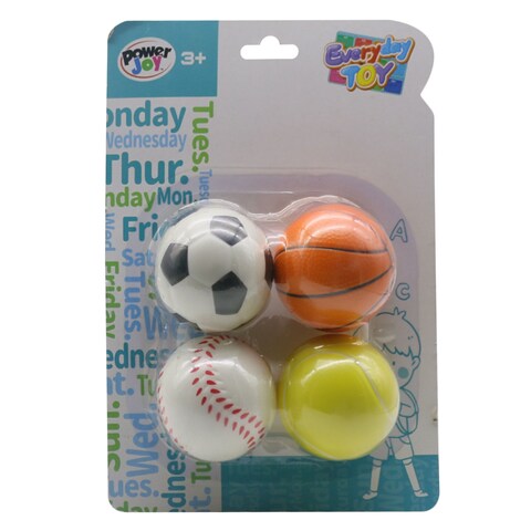 Power Joy CRP1211 Every Day Soft Ball 3+ Years 4 pieces