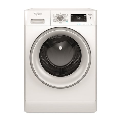 Whirlpool 8Kg 1200 RPM Freestanding Front Load Washing Machine, White, FFB8259SV GCC