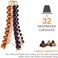 Lushh Coffe Capsule Holder, Tower Stand for 32 Nespresso Capsule , Coffee Pod Storage Holder -Gold
