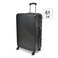 New Travel ABS 4 Wheel Trolley Bag 24 Inch Black