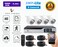 Tomvision - 4Channel AHD Camera KIT 2Megapixels/720P CCTV Security Recording System CCTV Kit 4Pcs Outdoor Bullet Camera and P2P Cloud Alarm System Home Security (4Channel(No HDD), 4Outdoor)