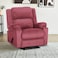 In House Velvet Classic Recliner Chair - Dark Pink - AB02