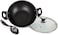 Sonex - Non-Stick Cooking Wok with Glass Lid, 30 cm, 4 Ltr Capacity, PFOA-Free Teflon Coating, Easy Clean, Dishwasher Safe, Hard Enamel Exterior, Cool Handle, Grey