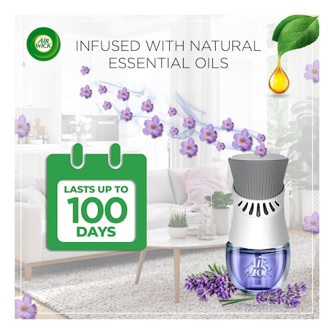 Air Wick Plug-In Essential Oil Air Freshener Refill Lavender Clear 19ml