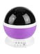 Generic Star And Moon Rotating Projector Night Lamp Purple/Black/White 13X13X14.5Centimeter