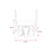 Three Color Combination Plastic Swing Seat
