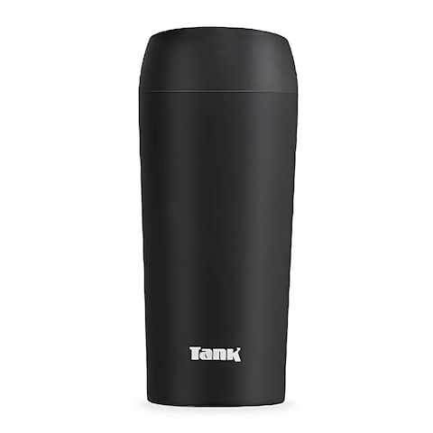 Tank Me Stainless Steel Thermal Mug with Push Button - 360 ml - Black