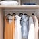Velvet non-slip Suit Clothes Hangers,360&deg; rotating hook (100pc, Black)
