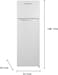 Westpoint Double Door Refrigerator, 240 Liters Gross Capacity, DEFROST Fridge Freezer, 4 Door Balconies, Egg Rack, Ice Cube Tray, Built in Condenser, WRN2423E, White